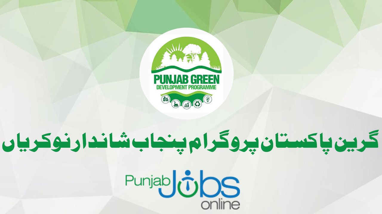 Green Pakistan Programme Punjab Jobs