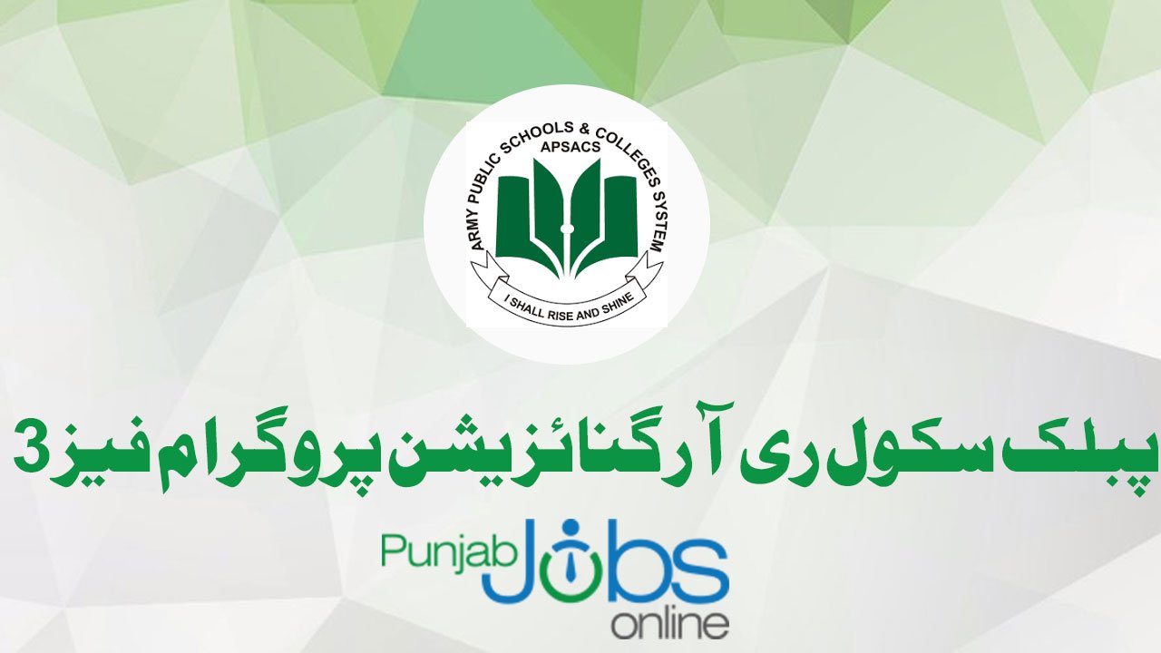 Public School Reorganization Program Phase 3