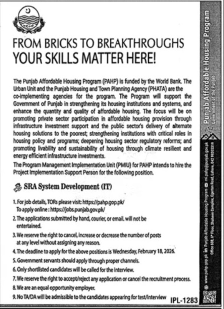 The Urban Unit Jobs 2026 Advertisement